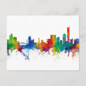 Manchester England Skyline Postkarte (Vorderseite)