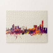 Manchester England Skyline Puzzle (Horizontal)