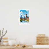 Manchester England Travel Print Poster (Küche)