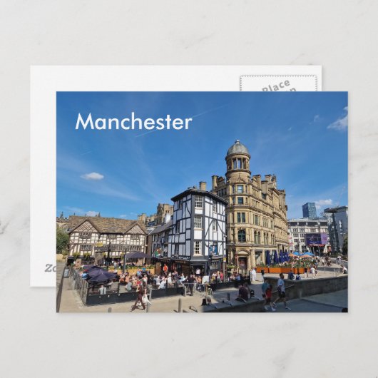 Manchester Exchange Square Postkarte (Vorne/Hinten)