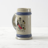 Manchester-Familienwappen Bierglas (Vorderseite Links)