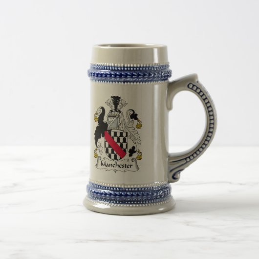 Manchester-Familienwappen Bierglas (Rechts)
