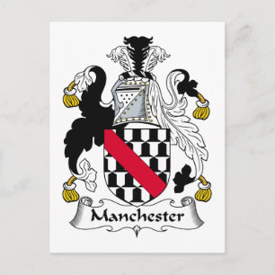 Manchester Familienwappen Postkarte