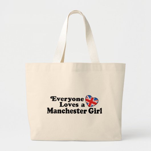 Manchester Girl Jumbo Stoffbeutel (Vorne)