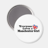 Manchester Girl Magnet (Vorderseite/Rückseite)