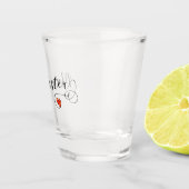Manchester Heart Flag, England Schnapsglas (Rechts)