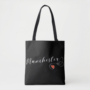 Manchester Heart Grocery Bag, England Tasche