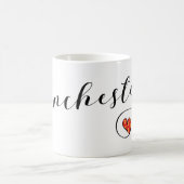 Manchester Heart Tasse, England Kaffeetasse (Mittel)