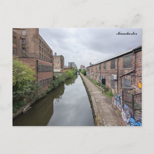 Manchester Kanäle Postkarte (Vorderseite)