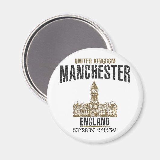 Manchester Magnet (Vorderseite/Rückseite)