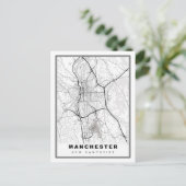 Manchester Map Postkarte (Stehend Vorderseite)