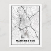 Manchester Map Postkarte (Vorderseite)
