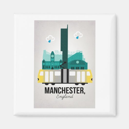 Manchester mit Straßenbahn Magnet (Vorne)