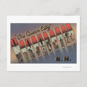 Manchester, New Hampshire - Große Briefszenen Postkarte