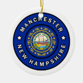Manchester New Hampshire Keramik Ornament (Vorne)