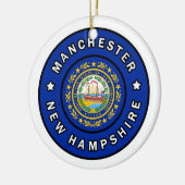 Manchester New Hampshire Keramik Ornament (Links)