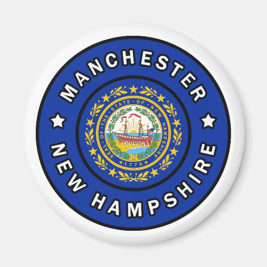 Manchester New Hampshire Magnet (Vorne)
