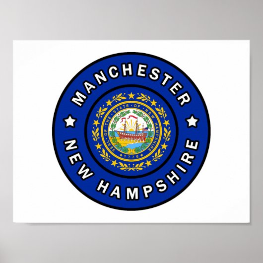 Manchester New Hampshire Poster (Vorne)