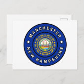 Manchester New Hampshire Postkarte (Vorne/Hinten)