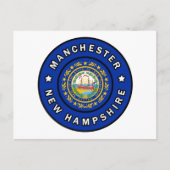 Manchester New Hampshire Postkarte (Vorderseite)