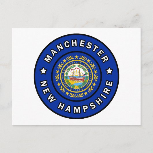 Manchester New Hampshire Postkarte (Vorderseite)