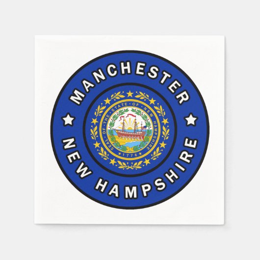 Manchester New Hampshire Serviette (Vorderseite)