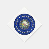 Manchester New Hampshire Serviette (Ecke)