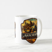 Manchester, New Hampshire | VINTAG Kaffeetasse (VorderseiteRechts)