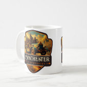 Manchester, New Hampshire | VINTAG Kaffeetasse (Vorderseite Links)