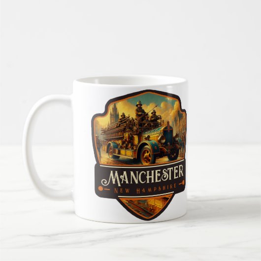 Manchester, New Hampshire | VINTAG Kaffeetasse (Links)