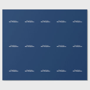 Manchester, New Hampshire Wrapping Paper Geschenkpapier