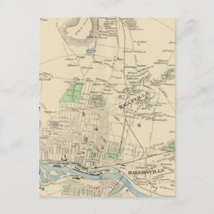 Manchester, NH City, Stadt Postkarte