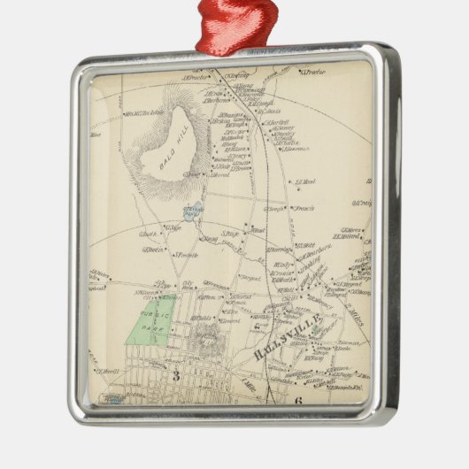 Manchester, NH-Stadt, Stadt Silbernes Ornament (Links)