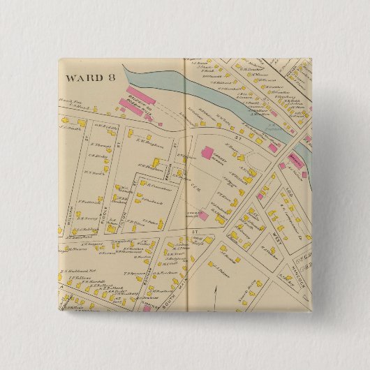 Manchester, NH, W Manchester, Ward 8 Button (Vorderseite)