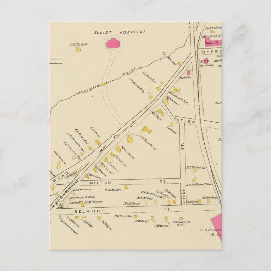 Manchester, NH, Ward 6 2 Postkarte (Vorderseite)