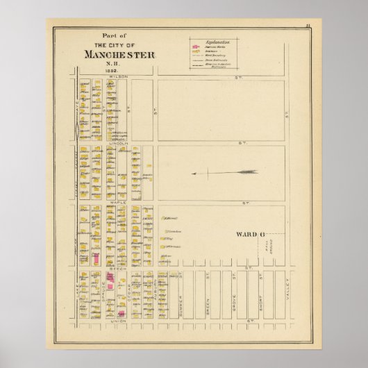 Manchester, NH, Ward 6 Poster (Vorne)