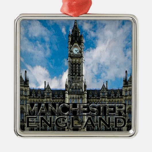 Manchester Ornament Aus Metall (Vorne)