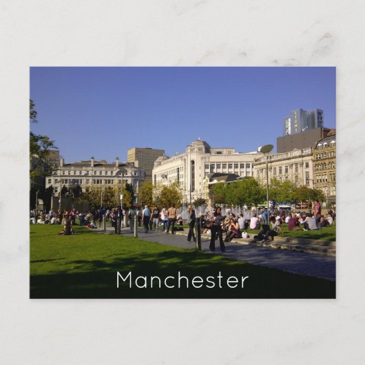 Manchester Piccadilly Gardens Postcard Postkarte (Vorderseite)