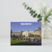 Manchester Piccadily Gardens Postkarte (Stehend Vorderseite)