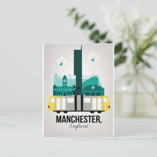 Manchester Postkarte (Stehend Vorderseite)