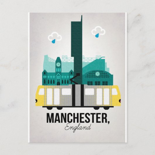 Manchester Postkarte (Vorderseite)
