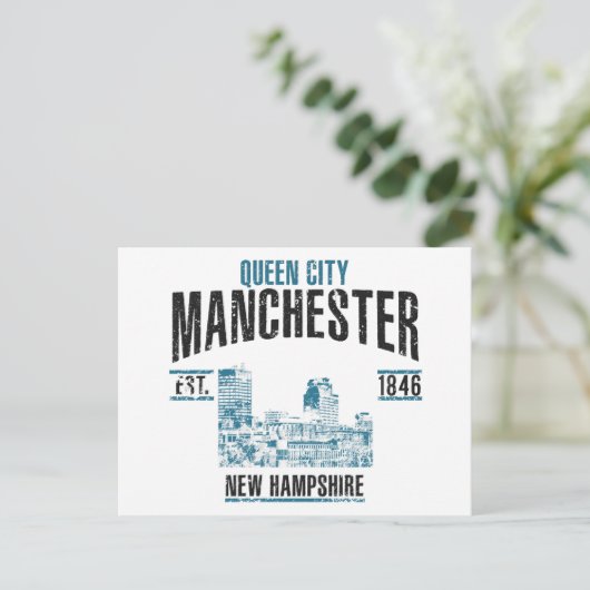 Manchester Postkarte (Stehend Vorderseite)