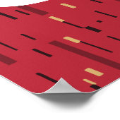 Manchester Reds Colors Personalisiert Poster (Ecke)