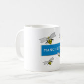 Manchester road sign with bees.  kaffeetasse (Vorderseite Links)