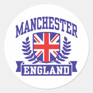 Manchester Runder Aufkleber