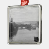 Manchester-Schiffs-Kanal, c.1910 Silbernes Ornament (Links)