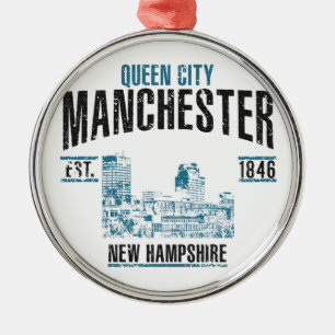 Manchester Silbernes Ornament