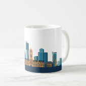 Manchester Skyline Kaffeetasse (VorderseiteRechts)