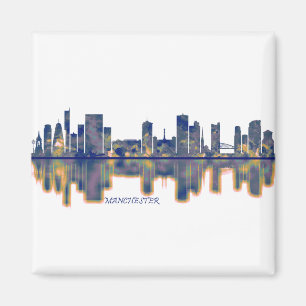 Manchester Skyline Magnet