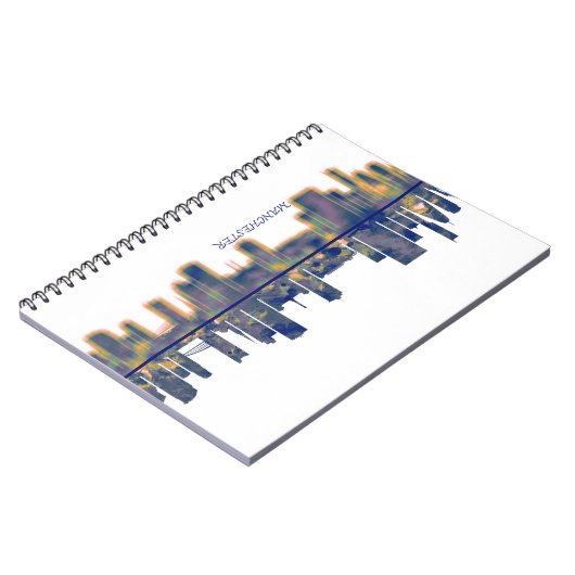 Manchester Skyline Notizblock (Linke Seite)